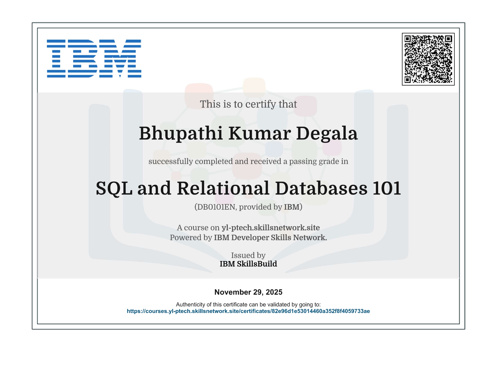 SQL Cert